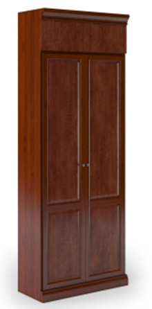 Корпус шкафа для одежды с дверями MNV-100266 W
