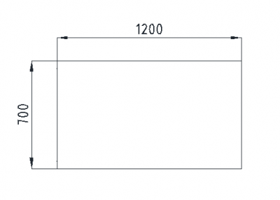Столешница стола "прямого" V-1.0.1C