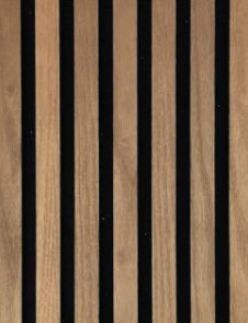 Декоративная реечная панель Woodnel Размер S шпон ясеня (покрытие морилка)