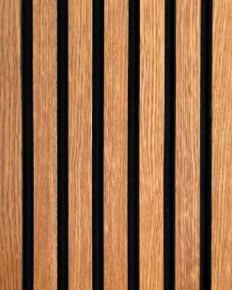 Декоративная реечная панель Woodnel Размер M шпон дуба (покрытие морилка)