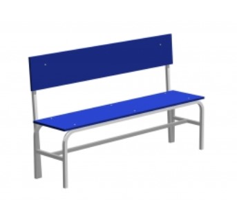 Скамья гардеробная со спинкой (ЛДСП) 2000х375х850