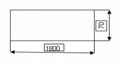 Столешница стола "прямого" V-1.11.1С