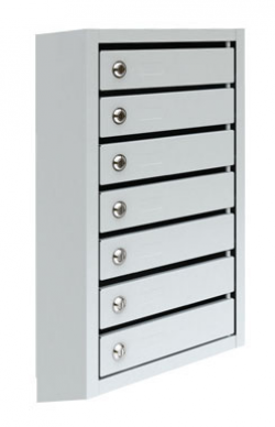 Металлический четырехсекционный почтовый ящик ПМ-7