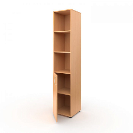 Шкаф для учебных пособий узкий, полуоткрытый
